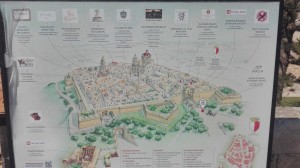 Plánek města Mdina 